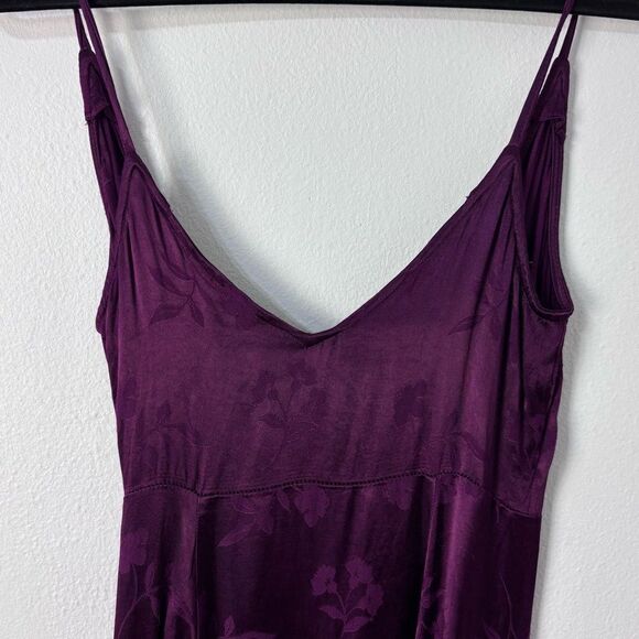 70’s Y2K Vintage Inspired Purple Midi Slip Dress Size 4 Wrap Around Fairycore - Picture 8 of 13
